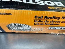 Bostitch Coil Roofing Nails 1 1/4 '' 31MM QTY 6,900 Partial Box Of Nails