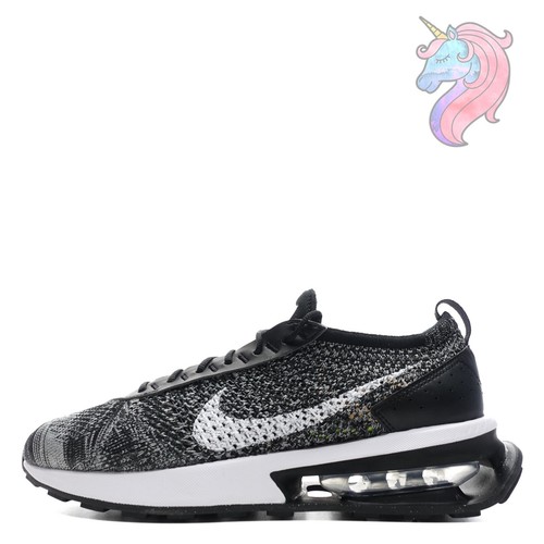 Mens Nike Air Max Flyknit Racer Oreo Black White Sneakers DJ6106 001 New - Picture 5 of 20