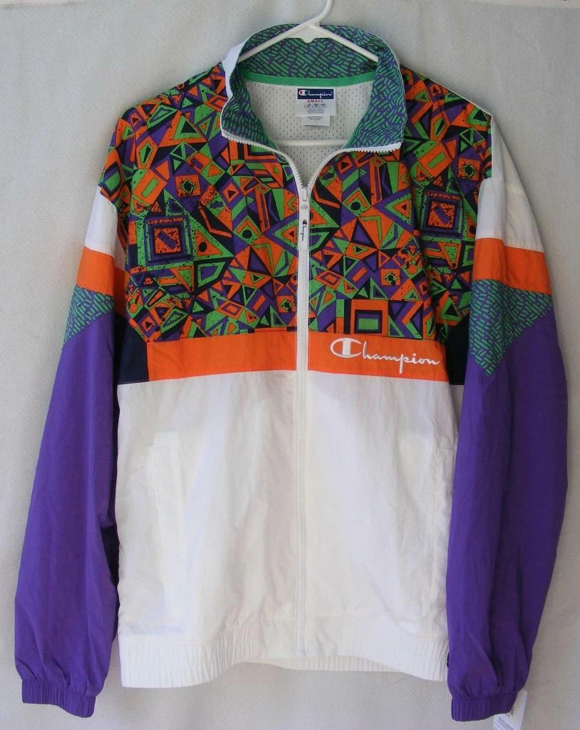 Champion x MTV Music Collab Jacket Mens Small Windbreaker Retro