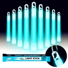 10PCS  6" Ultra Bright Large Glow Sticks 8Hr Long Lasting Light Sticks