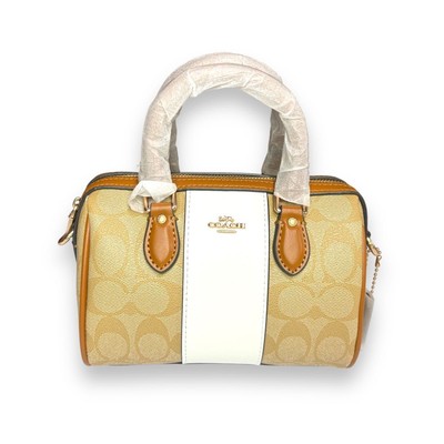 New tag available COACH CR243 Rowan Shoulder Bag Mini Boston Bag 