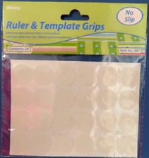 Allary Ruler & Template Grips.  No slip  .75" Diameter  Package of 24  Item #397