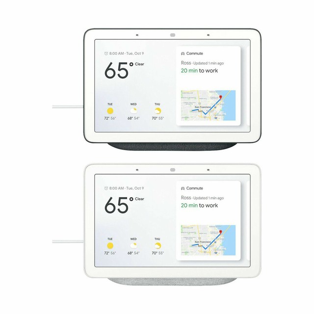 nest hub max smart display with google assistant charcoal