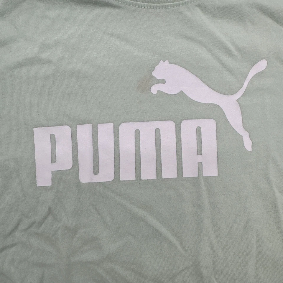 Camiseta Puma Juvenil Niño Grande Estampado Gráfico Logo Verde ..#19000 Foto 3 de 4