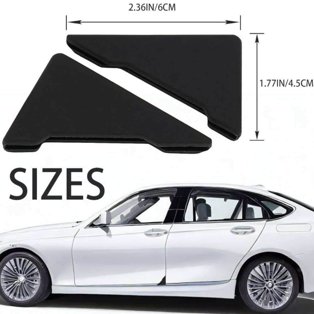 4pcs Black Car Door Corner Guards PVC Car Door Corner Decorations