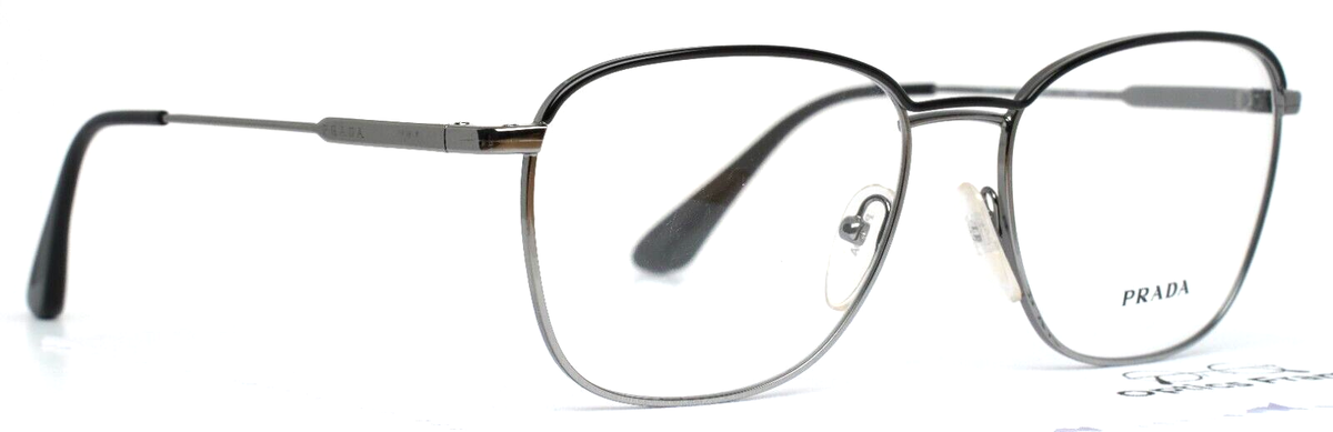 PRADA VPR57V M4Y-1O1 Black Silver Unisex Square Full Rim