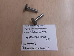 14441-ZE2-000 Honda GX240U1 8hp Motor lifter valve (2) T139
