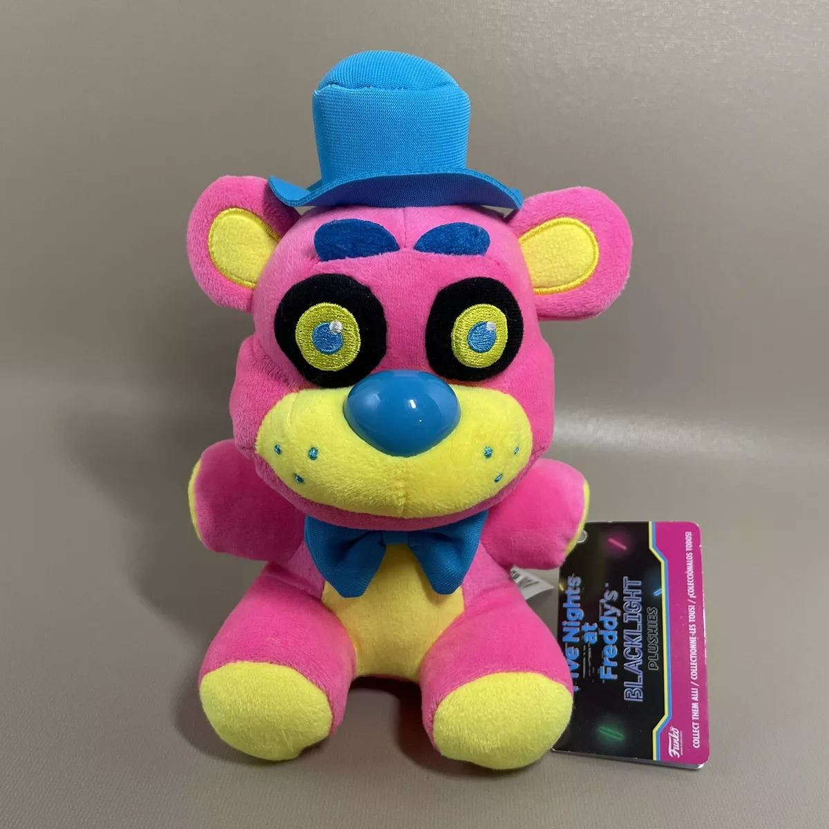 Funko Plushies Five Nights at Freddy's Blacklight Series Collectible Plush  (One Random) Neon Plushies and 2 My Outlet Mall Stickers 