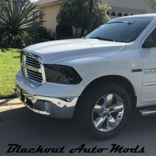 Kit de apagón de luces de cabeza superposición de vinilo ahumado precortado para Dodge Ram 2013-2019