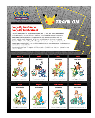 Pokémon TCG First Partner Collectors Gaming Card Pack for