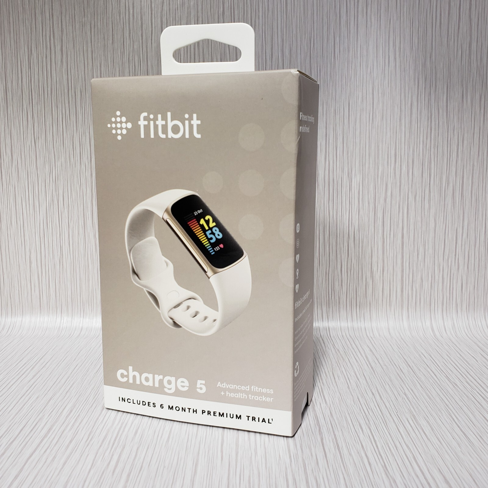 Fitbit Charge 5 Advanced Health & Fitness Tracker, Built-in GPS - Lunar White™-image