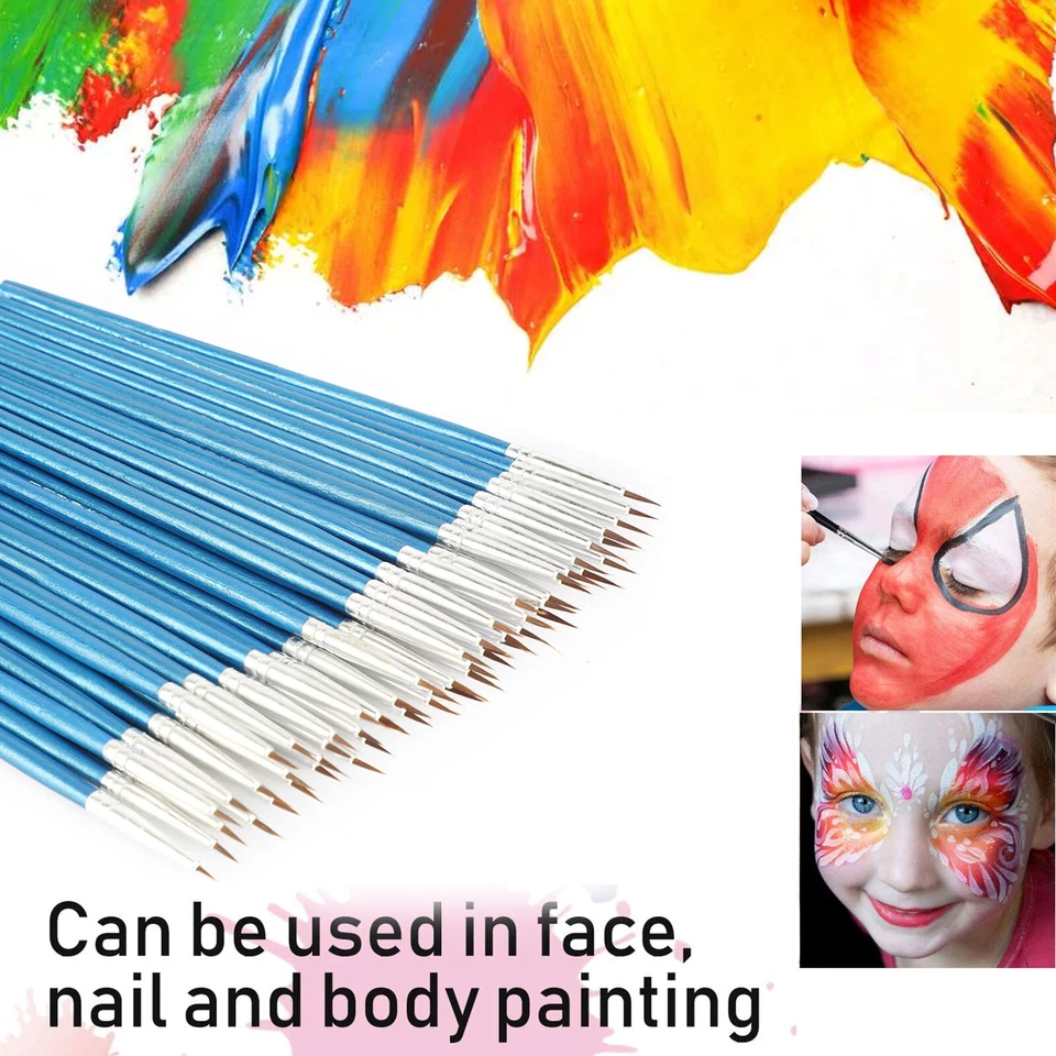 100 Pcs Micro Fine Detail Painting Drawing Brush Kit Art Craft Paint Brushes Set - Image 4 of 4