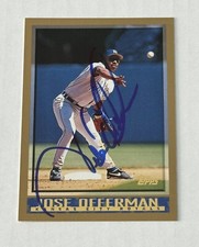Jose Offerman 1998 Topps Authentic Signed Autograph Auto Card Kansas City Royals