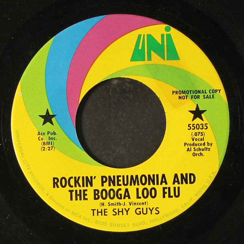 SHY GUYS you are my sunshine / rockin' pneumonia and the booga loo flu