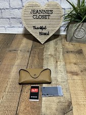 Ray Ban Limited Edition Tan Paper Textured Sunglasses Case Only Large/Medium New