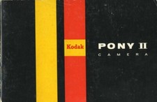 Kodak Pony II Camera Instruction Manual