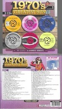 1970's GREATEST HITS, VOL.1-2 CDs-49 CUTS-6 STEREO DEBUTS-NEW IMPORT