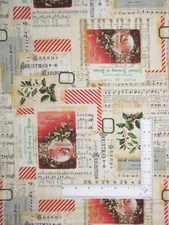 Christmas  Frolic Collage Fabric By Yard Holiday Tim Holtz Cotton Free Spirit