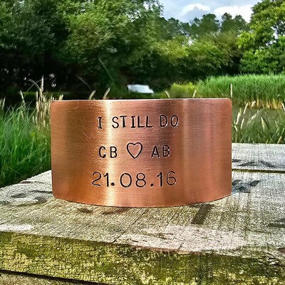 Personalised Copper Wedding Anniversary Plaque Gift Card 7th 9th 22nd  Husband UK