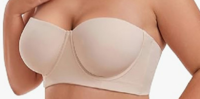 Maidenform Self Expressions Full Extra Coverage Strapless Bra Hidden Underwire