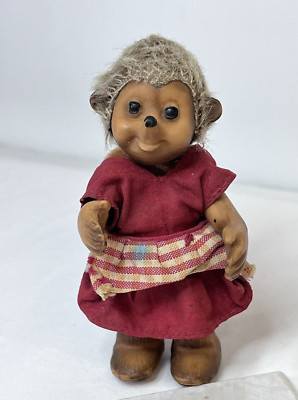 Vintage Steiff Hedgehog Girl Doll Mucki Germany
