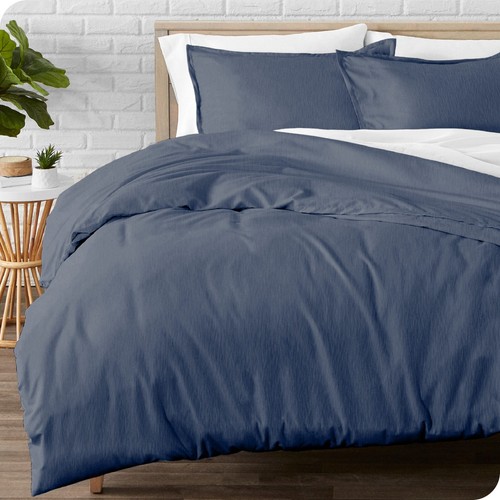 Bare Home Flannel Duvet Cover & Sham Set - 100% Cotton - Double Brushed - Picture 26 of 65