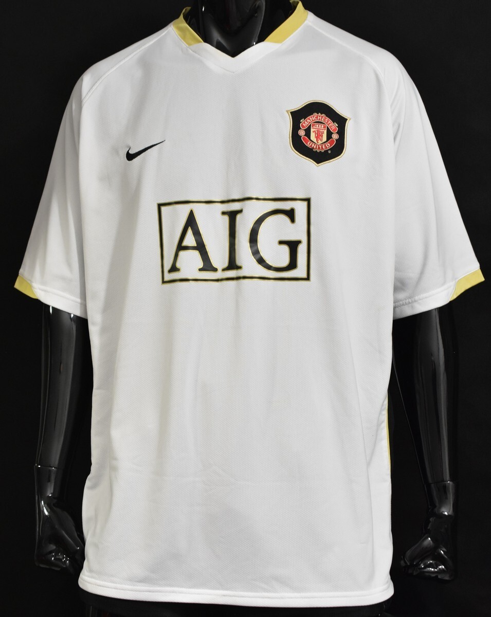 Nike Manchester United 長袖シャツ ホワイト MANCHESTER UNITED 2002 2003 AWAY SHIRT JERSEY LONG SLEEVE NIKE sz