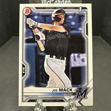 2021 Bowman Draft Joe Mack #BD-159 Miami Marlins