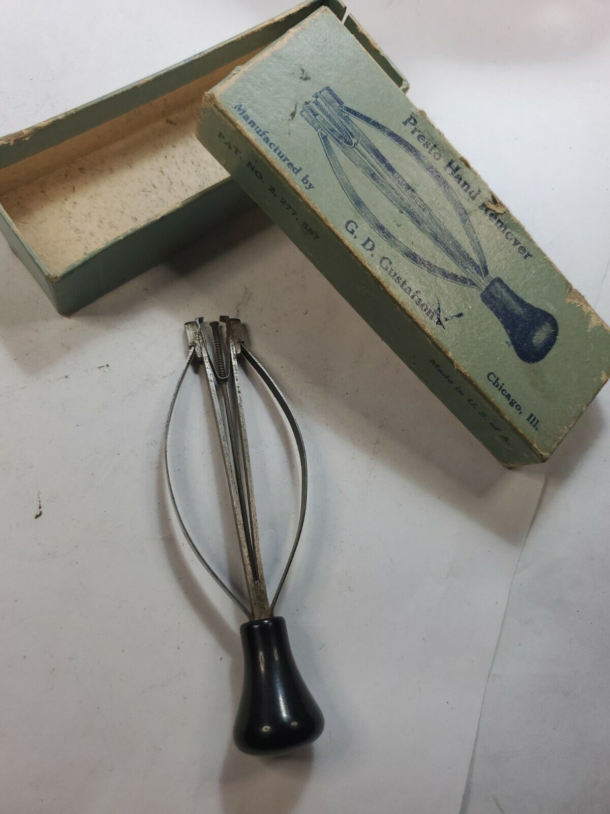 Vintage Presto # 1 Watchmakers Hand Remover Watch Tool VG used + box