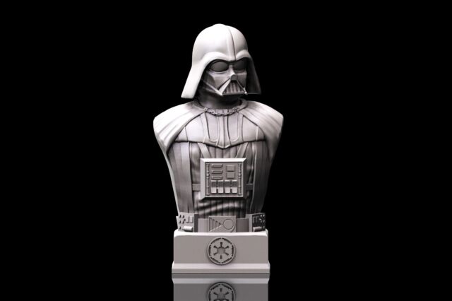 Darth Vader Star Wars 3d printed bust figure model - Eastman