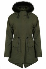 Tokyo Laundry Womens Dinah Parka Jacket Green Uk 12 Ln102 Bb 09