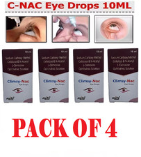  Pack of 4 C-NAC Eye Drops For Cataract, N-Acetylcarnosine 10ml Each 4 x 10ml 