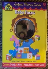 School Zone Baby Faces Infant Mirror Cards, 7 cards, 12 magnetic pictures