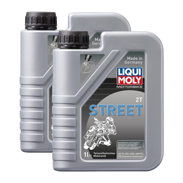 2X Liqui Moly 1504 Motorbike 2T Teilsynthetisch Scooter Street Roller MotoröL 1-image