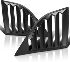 Matte Black Side Window Louvers Cover 2PC