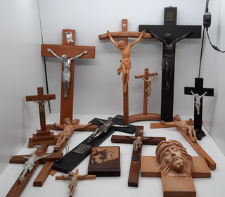13x Kruzifix Kreuz Rosenkranz Devotionalien Heilige Kirche Religion usw. ...