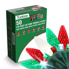 Christmas LED Duet C6/5mm Twinkling Lights   8 of 50 Lights Twinkle,...