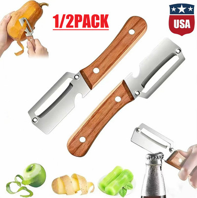 2Pcs 2 in 1 Multi-Functional Vegetable Peeler for Kitchen Stainless Steel Peeler