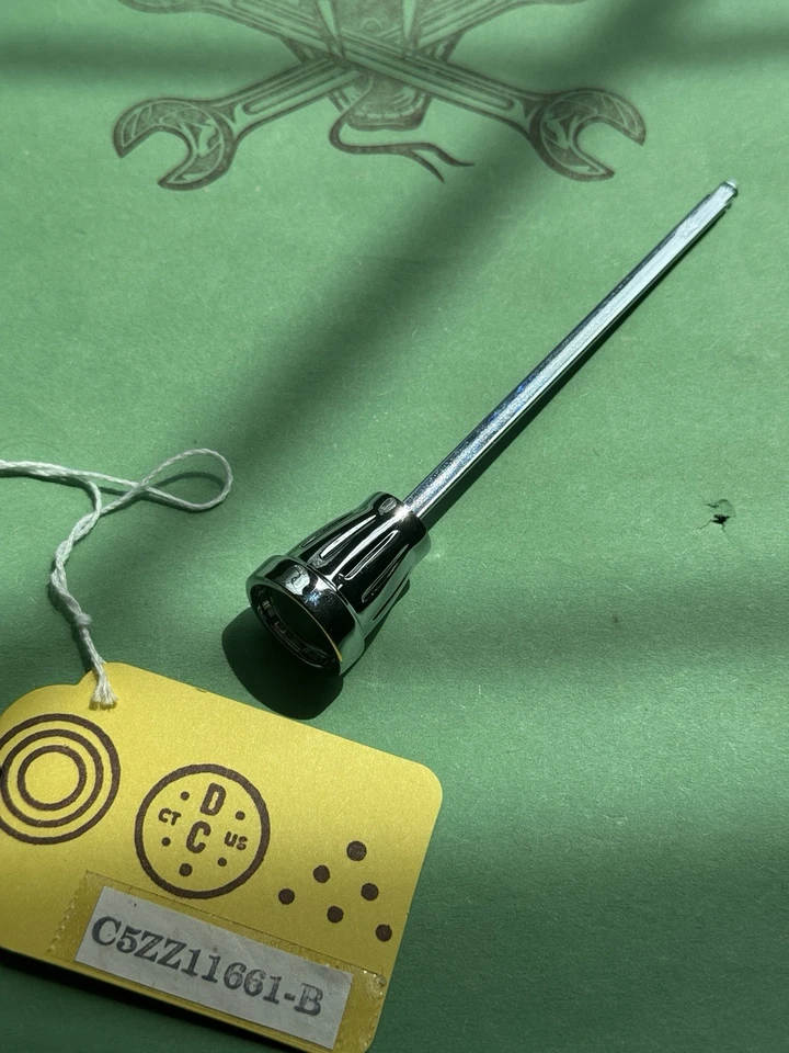 Ford Mustang 1965 1966 cromo perilla y eje para el interruptor de faros C5ZZ-11661-B Foto 4 de 4