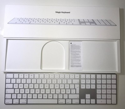 Apple Magic Keyboard mit Ziffernblock, Modell A1843, weiß, QWERTZ in OVP