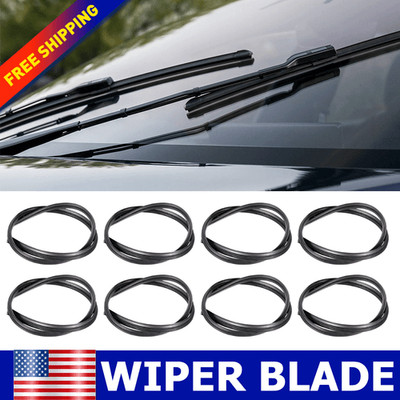 8 x pcs Universal 28'' Car Bus Silicone Frameless Windshield Wiper Blade Refills
