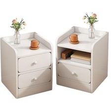 Side Table Coffee Table Bedside Bedroom Office Small Corner Table Warm White