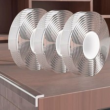 0.8 in x 9.84 FT,3 Pack Clear Soft Corner Protectors for Furniture Strip,Shar...