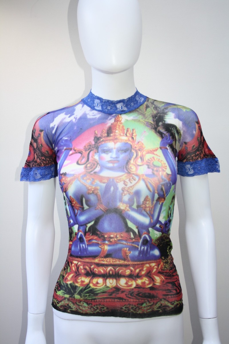 トップス Jean Paul Gaultier Wolf Mesh Top ITALY S Jean Paul Gaultier SS 1997 Shiva Mesh Top, S S / UK 8-10·Very good