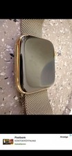 Apple Watch Series 8 45mm Edelstahlgehäuse mit Milanaise Armband - Gold (GPS...