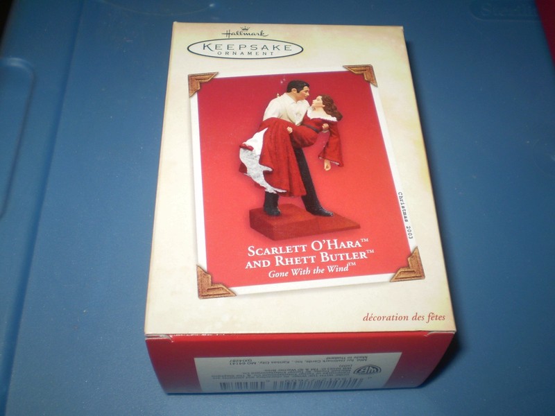 Rhett Butler/Scarlett O'Hara  2 different ones-Hallmark Keepsake Ornament