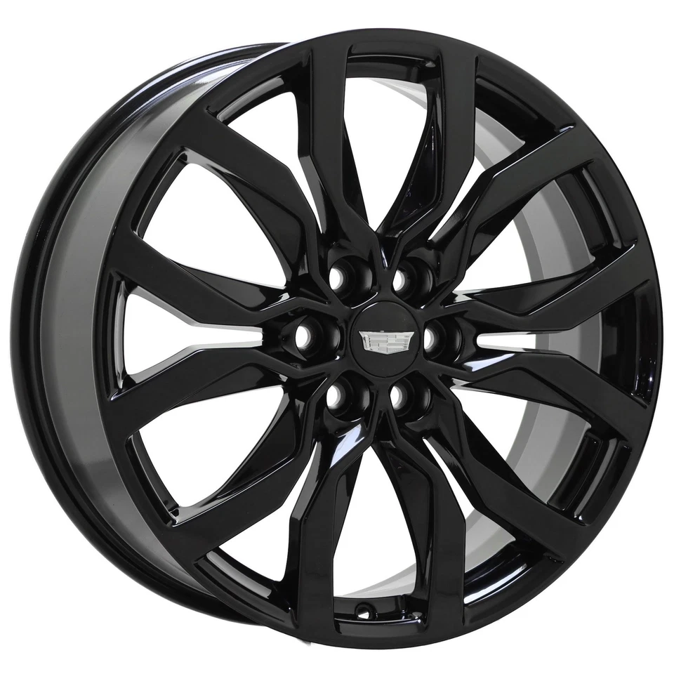 20" Chevrolet Traverse Blazer GMC Adadia Llantas Negras Fábrica OEM Set 4870 Foto 2 de 4
