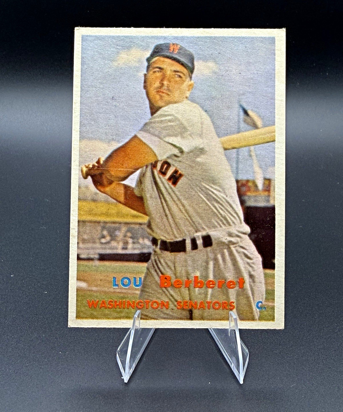 Lou Berberet #315 Baseball Cards 1957 Topps trading card — raw and PSA graded price guide