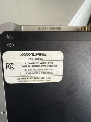 Alpine PXE-0850X Wireless Bluetooth Digital Sound Processor w/ Remote
