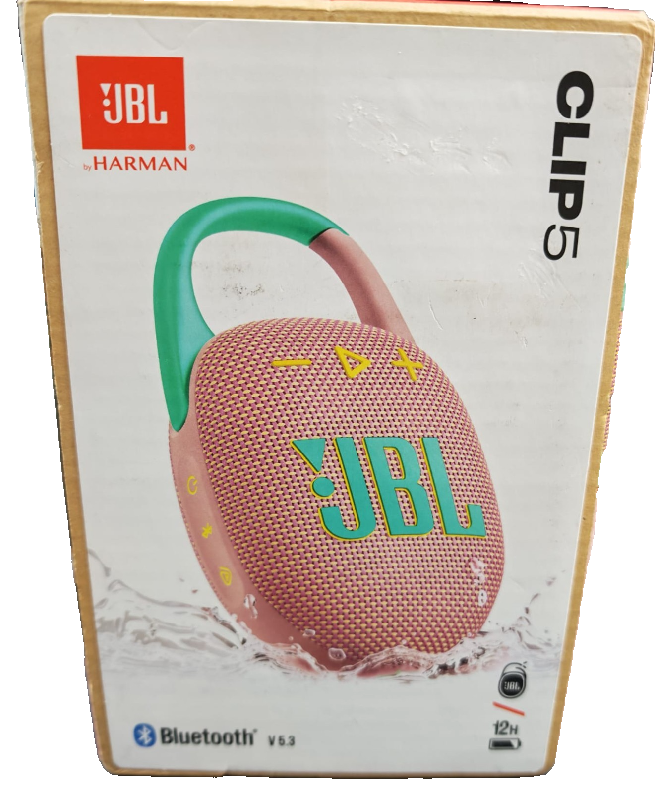JBL Clip 5 Bluetooth Portable Speaker Pink